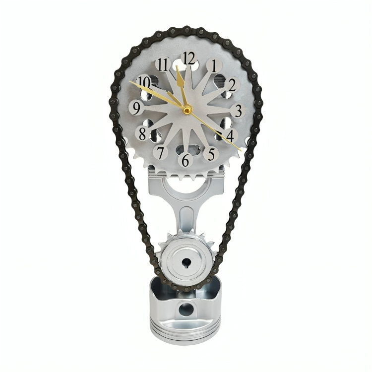TIJDELIJK 50% KORTING | TimeForge™ | Roterende metalen tandwielklok