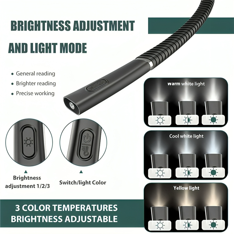TIJDELIJK 50% KORTING | FlexiBeam™ | Flexibele handsfree LED-halslamp Leeslamp