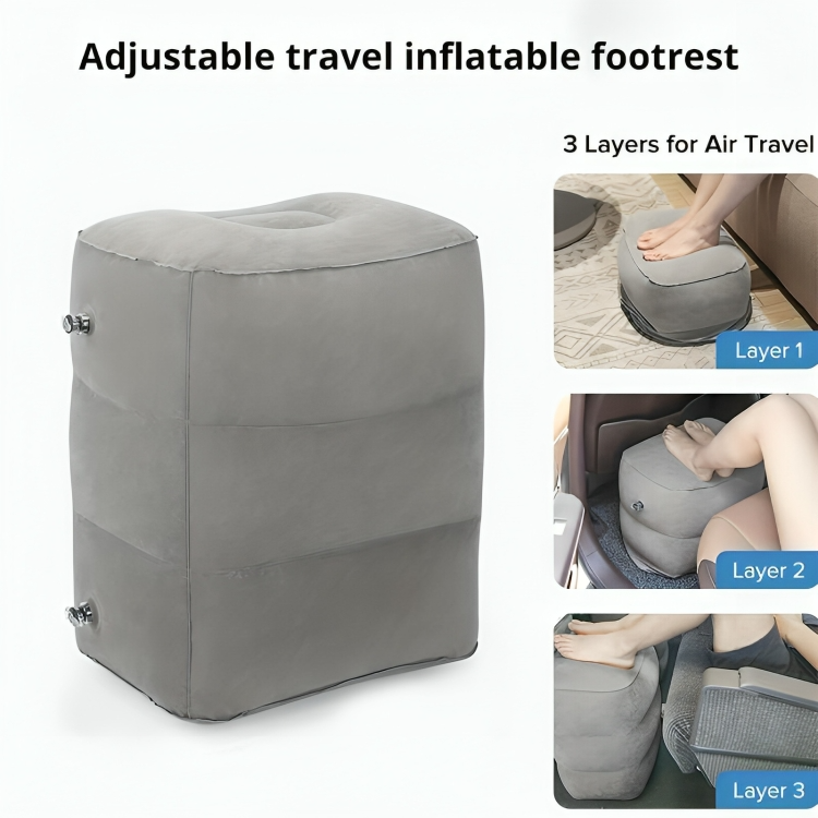 TIJDELIJK 50% KORTING | CozyLegs™ | Opblaasbaar beensteun reiskussen