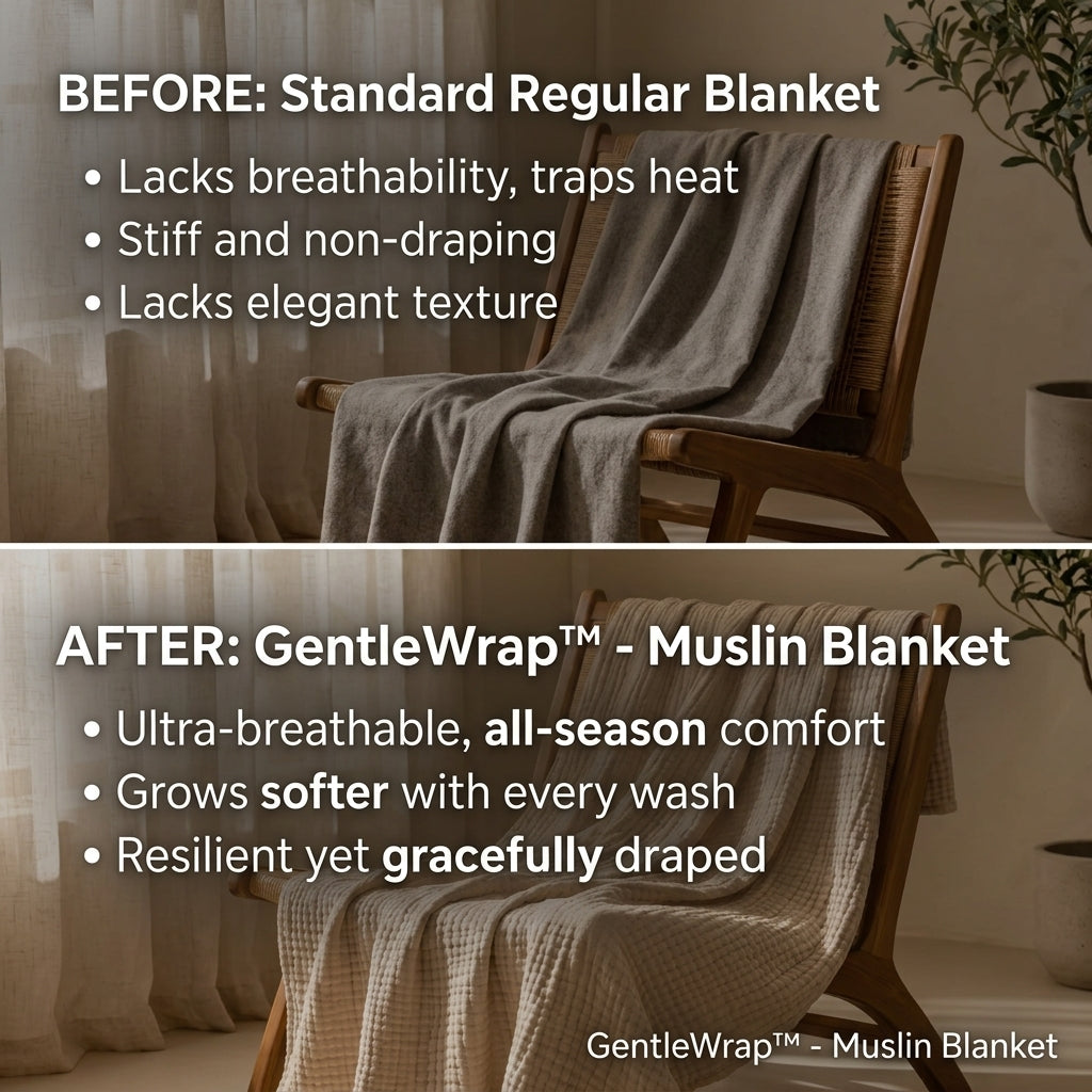 TIJDELIJK 50% KORTING | GentleWrap™ - Mousseline Deken