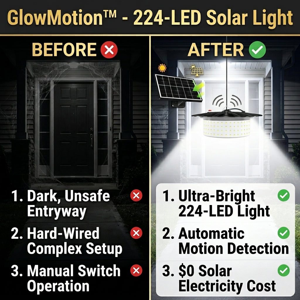 TIJDELIJK 50% KORTING | GlowMotion™ - 224-LED solar lamp