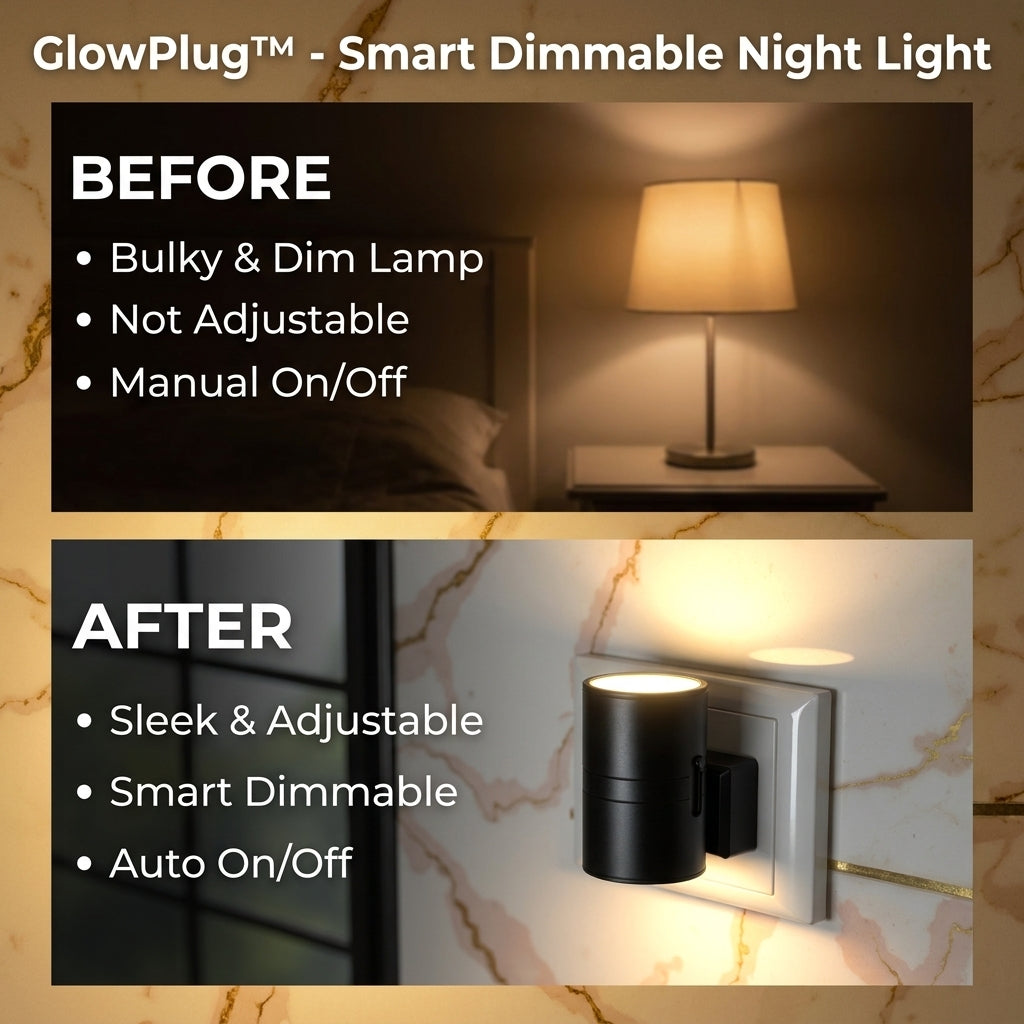 1+1 GRATIS VANDAAG | GlowPlug™ - Slim Dimbaar Nachtlampje