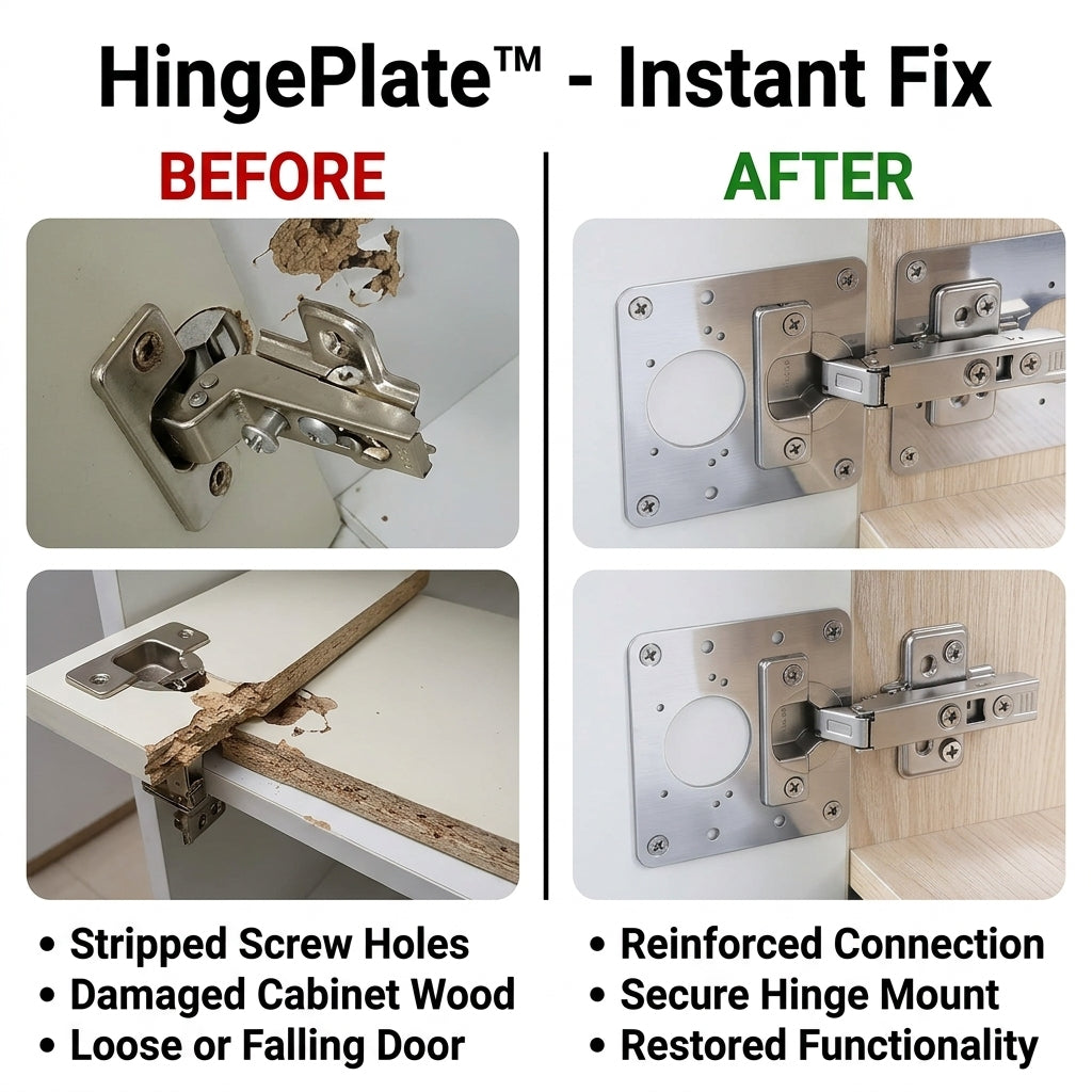 5 + 5 GRATIS VANDAAG | HingePlate™ - Kast-fix