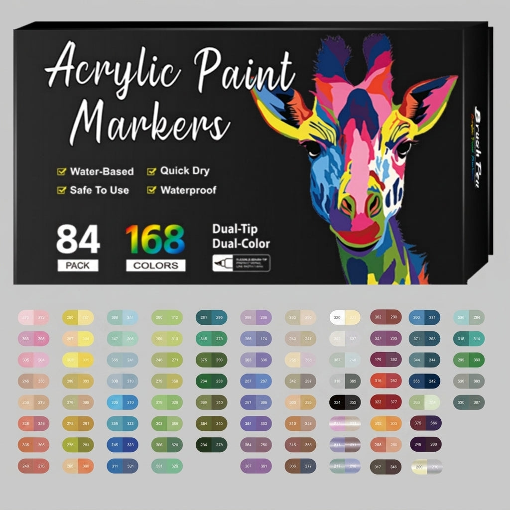 TIJDELIJK 50% KORTING | VividMark™ – Acrylstiften Set