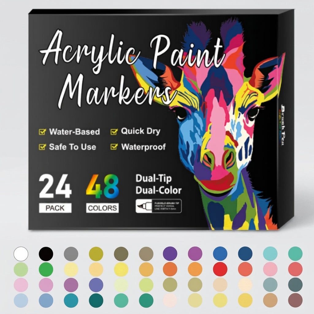 TIJDELIJK 50% KORTING | VividMark™ – Acrylstiften Set