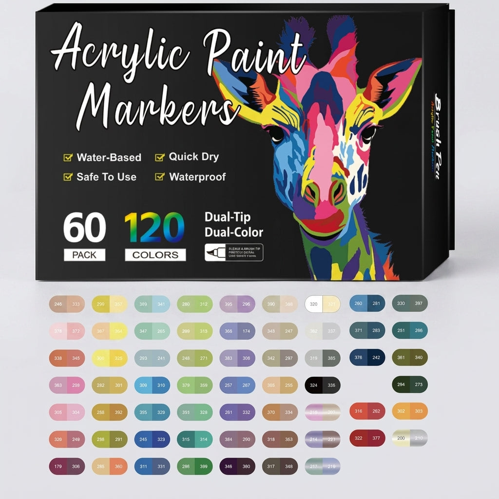 TIJDELIJK 50% KORTING | VividMark™ – Acrylstiften Set