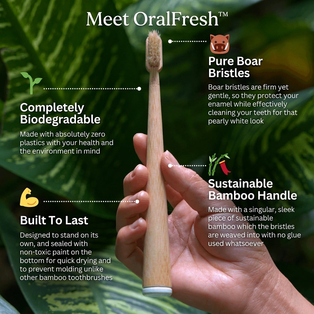 TIJDELIJK 50% KORTING | OralFresh™ - Bamboe tandenborstel