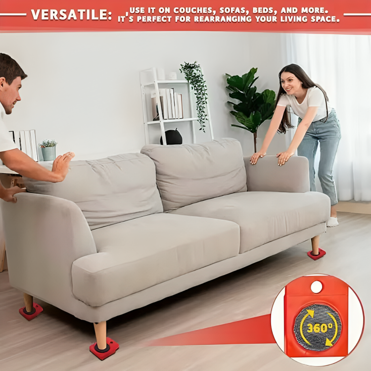 TIJDELIJK 50% KORTING | EZMover™ | Til, verplaats en herschik meubels met gemak!