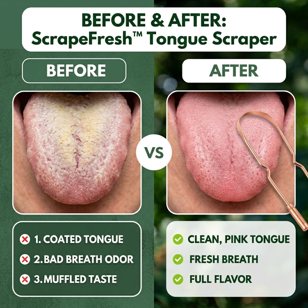 TIJDELIJK 50% KORTING | ScrapeFresh™ - Tongschraper