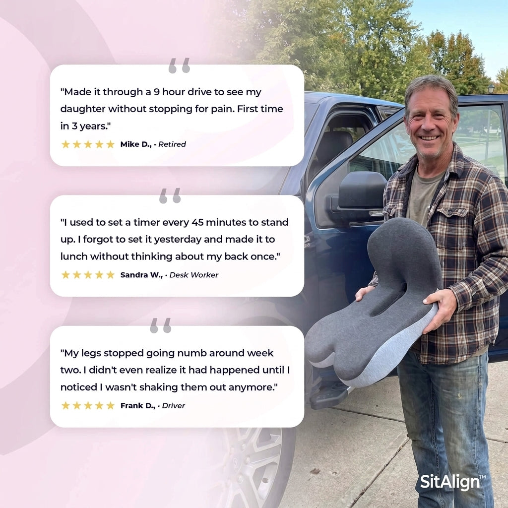 TIJDELIJK 50% KORTING | SitAlign™ - Orthopedisch Zitkussen
