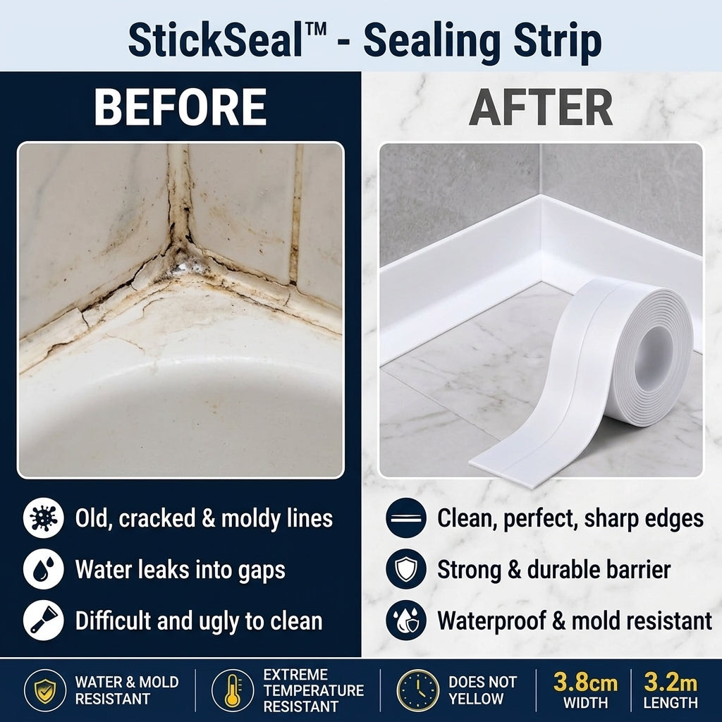 6+6 GRATIS VANDAAG | StickSeal™ - Afdichtingsstrip (3.8 cm × 3.2 m)