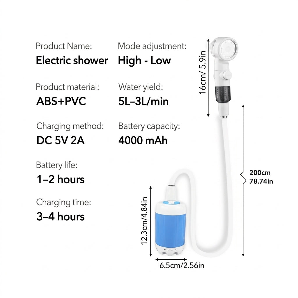 TIJDELIJK 50% KORTING | ShowerGo™ - Reis Douche