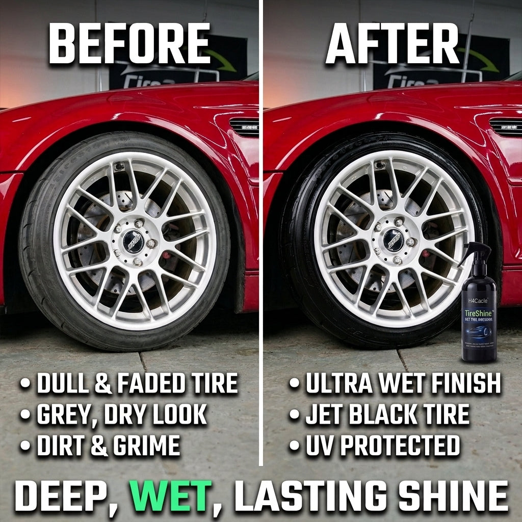 1 + 1 GRATIS VANDAAG | TireShine™ - Bandenglans Dressing