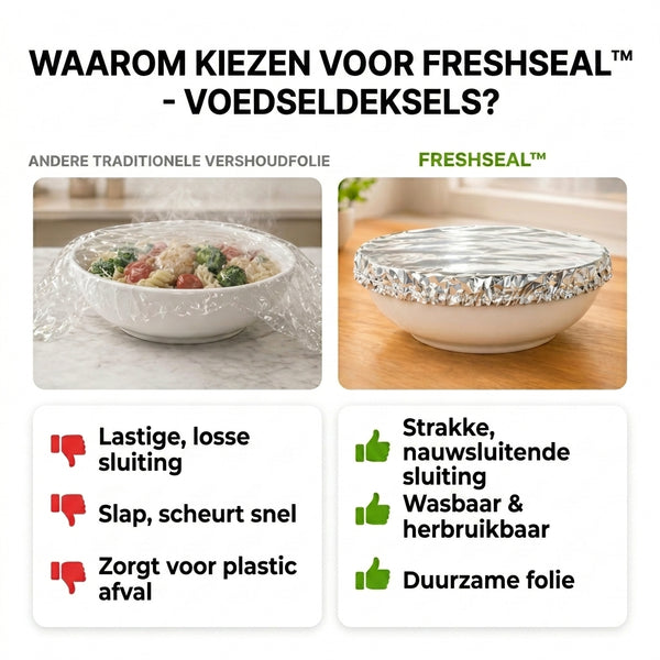 TIJDELIJK 50% KORTING  FreshSeal™ - Voedselafdekkingen
