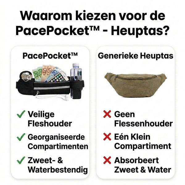 1 + 1 GRATIS VANDAAG  PacePocket™ - Heuptas