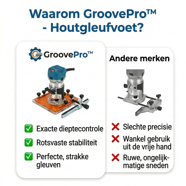 TIJDELIJK 50% KORTING  GroovePro™ - Sleuffreesbasis