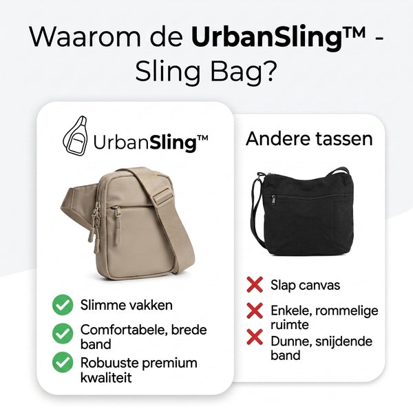 1 + 1 GRATIS VANDAAG  UrbanSling™ - Schoudertas
