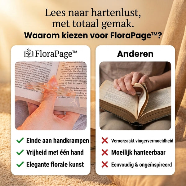 1 + 1 GRATIS VANDAAG  FloraPage™ - Boekpaginahouder