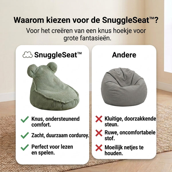 TIJDELIJK 50% KORTING  SnuggleSeat™ - Kinder Zitzak