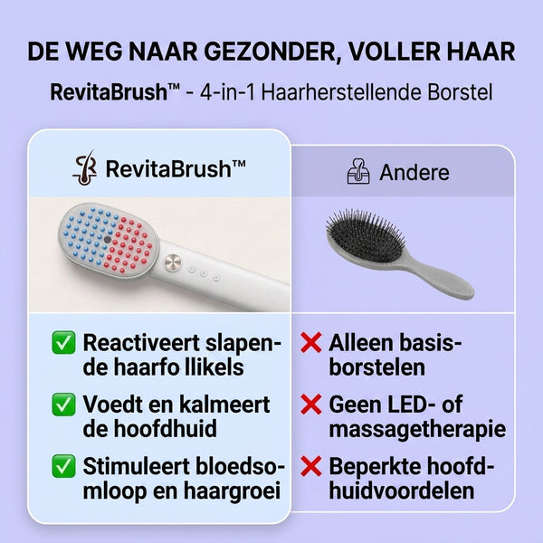 TIJDELIJK 50% KORTING  RevitaBrush™ - 4-in-1 Haarherstelborstel