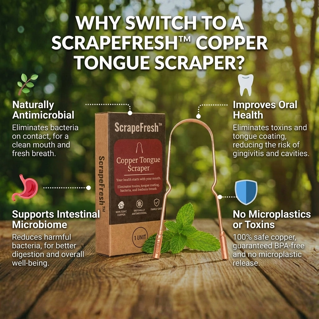 TIJDELIJK 50% KORTING | ScrapeFresh™ - Tongschraper
