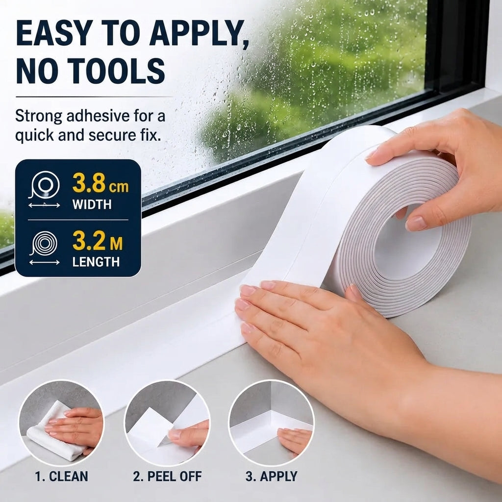 6+6 GRATIS VANDAAG | StickSeal™ - Afdichtingsstrip (3.8 cm × 3.2 m)