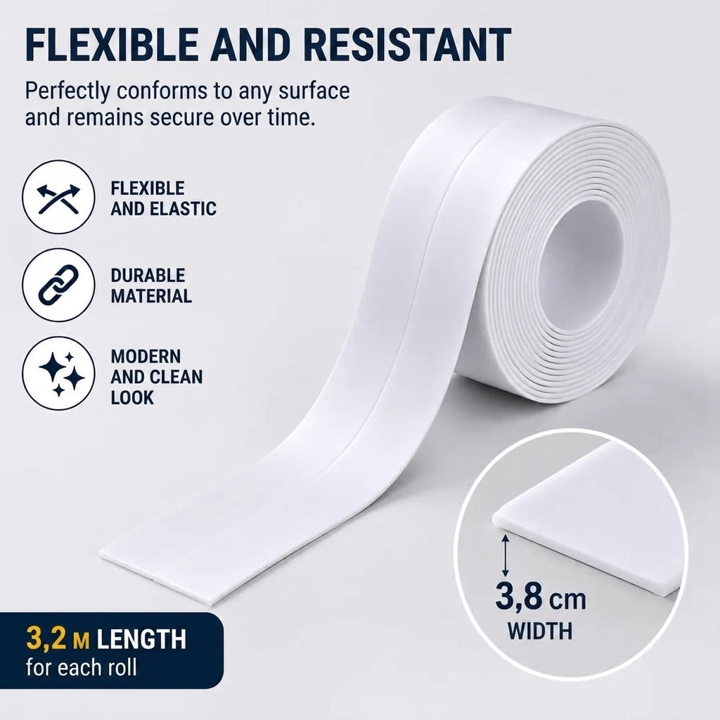 6+6 GRATIS VANDAAG | StickSeal™ - Afdichtingsstrip (3.8 cm × 3.2 m)
