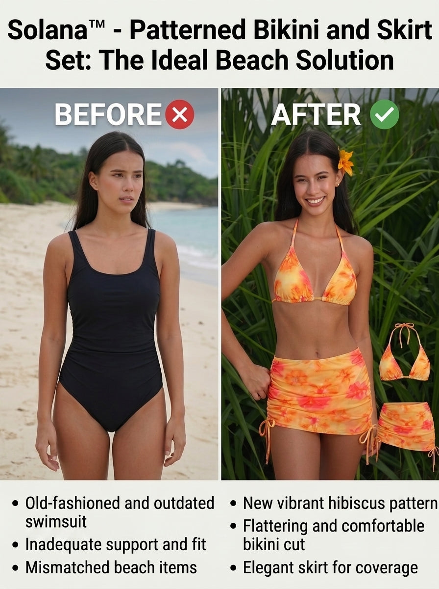 TIJDELIJK 50% KORTING | Solana™ - Drie-delige tankini-set
