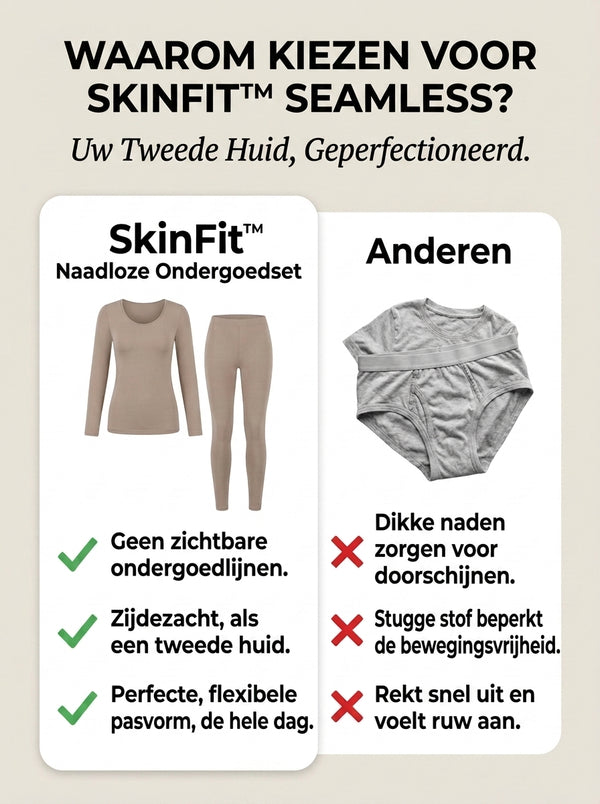 TIJDELIJK 50% KORTING  SkinFit™ - Naadloze Ondergoedset