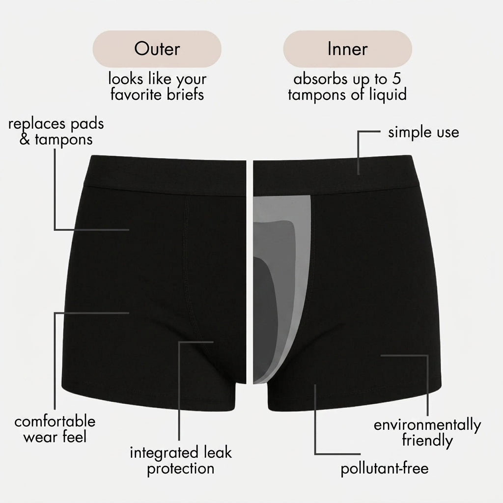 TIJDELIJK 50% KORTING | SecureFlow™ - Menstruatieboxershort