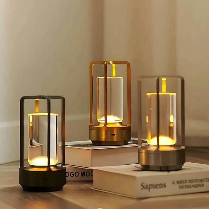 CrystalAura™ |  Verlichte Draadloze Tafellamp