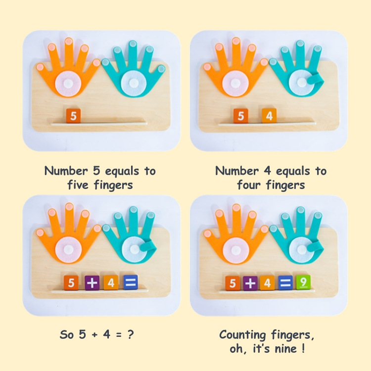 MathPals™ | Montessori vinger telbord
