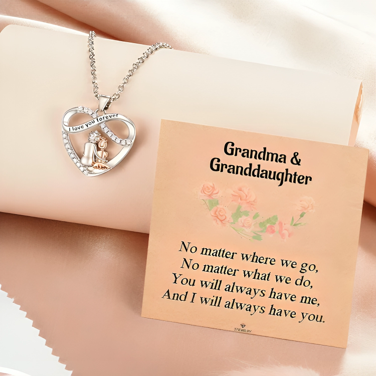 GrandDazzle™ | Liefdevolle hart ketting voor kleindochter