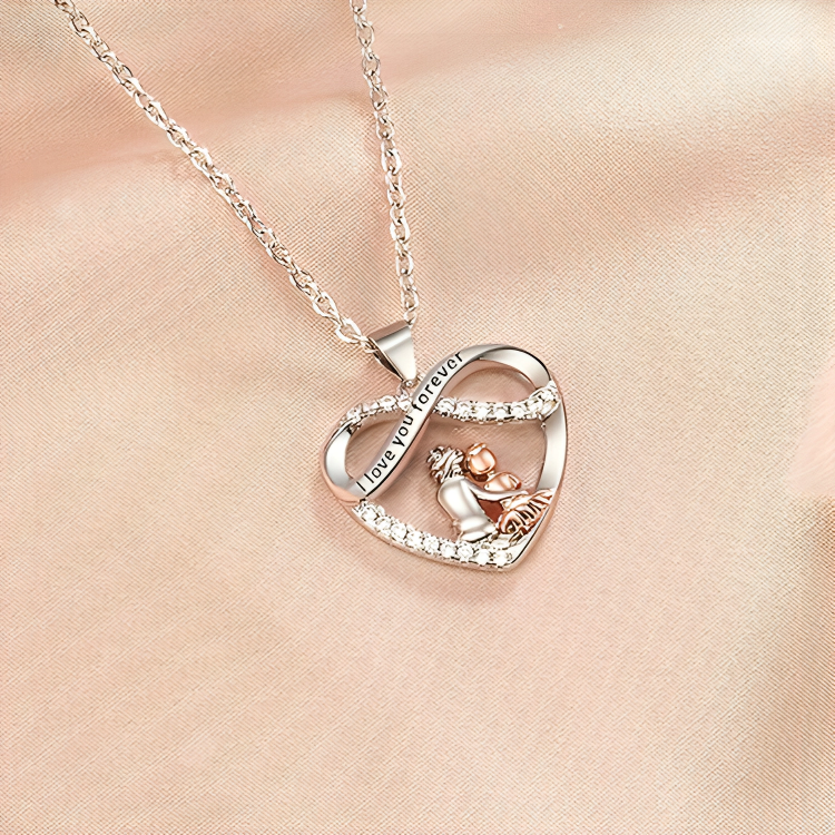GrandDazzle™ | Liefdevolle hart ketting voor kleindochter