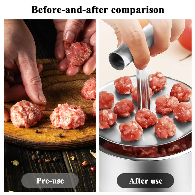 TIJDELIJK 50% KORTING | MeatPress™ | Roestvrijstalen gehaktbalpersvorm