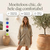 Amelia tweedelige set khaki, moeiteloos chic en de hele dag comfortabel, verkrijgbaar in vijf kleuren