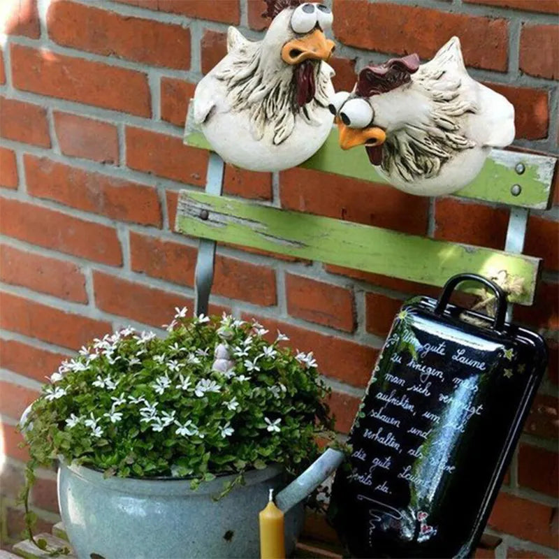 VibrantRooster™ - De  vrolijkste tuindecoratie ooit!