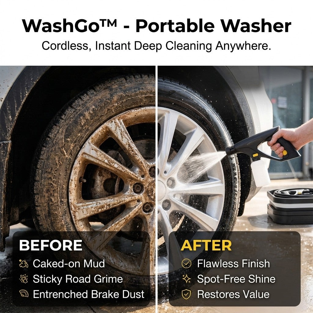 TIJDELIJK 50% KORTING | WashGo™ - Draagbare Hogedrukreiniger