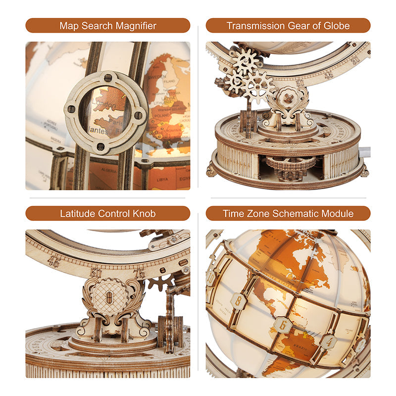 IllumiGlobe™ | Gloeiende 3D wereldbol-puzzellamp