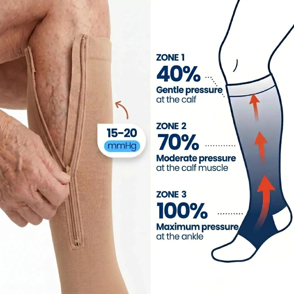 1 + 1 GRATIS VANDAAG | CircuRelief™ - Compressiekousen
