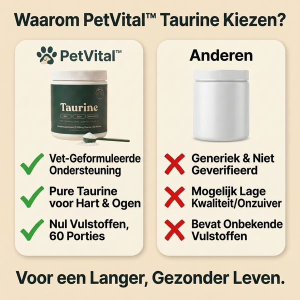TIJDELIJK 50% KORTING  PetVital™ Taurinepoeder