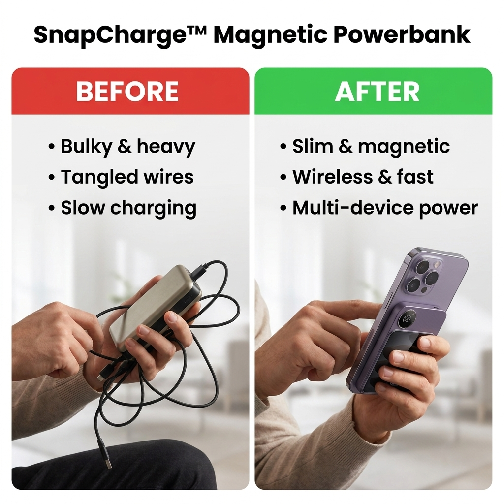 TIJDELIJK 50% KORTING | SnapCharge™ - Magnetische Powerbank