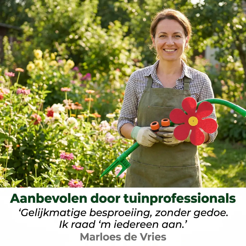 Aanbevolen door tuinprofessionals, Marloes de Vries over de BloomSprinkler