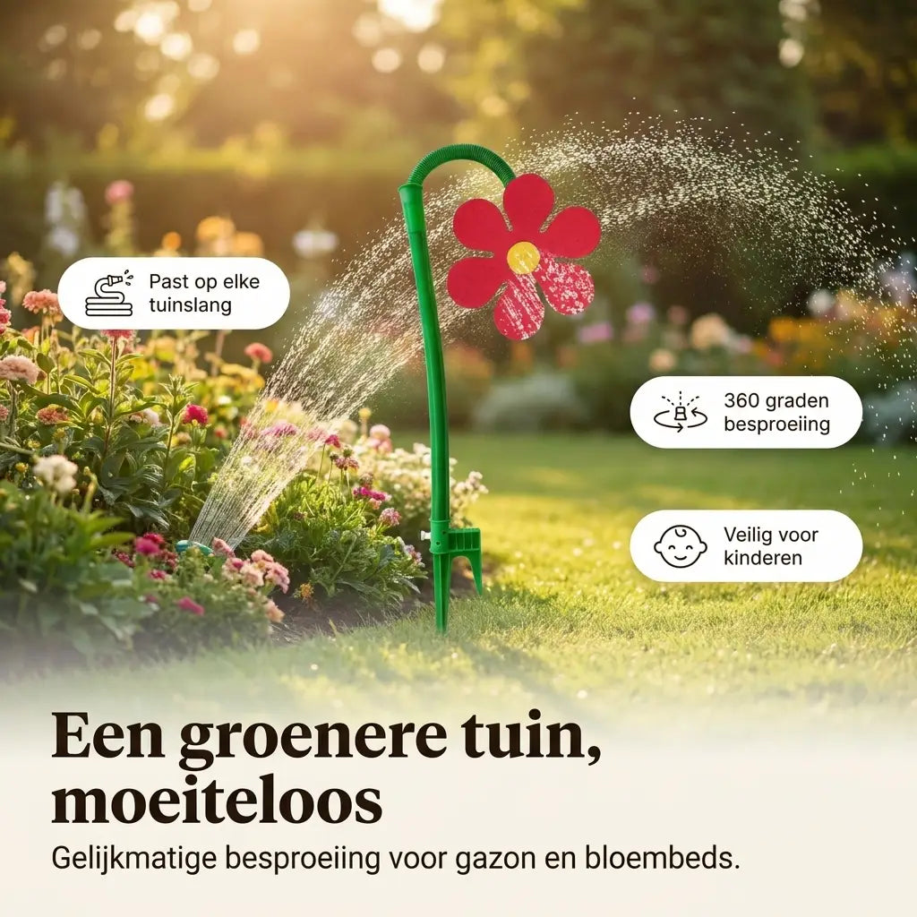 Een groenere tuin met de BloomSprinkler, belangrijkste voordelen