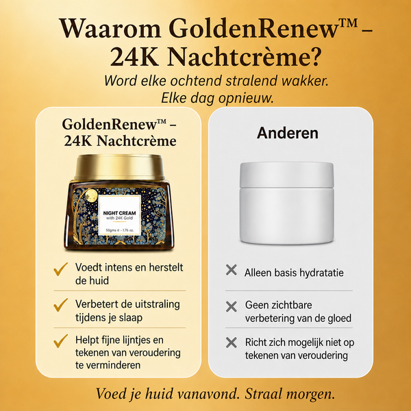 1 + 1 GRATIS VANDAAG  GoldenRenew™ - 24K Nachtcrème