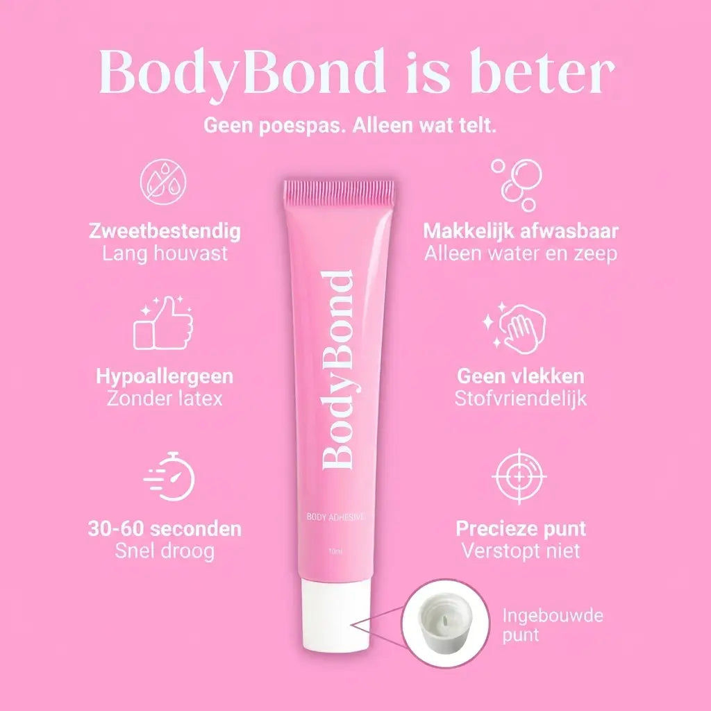 BodyBond is beter: zweetbestendig, hypoallergeen, snel droog
