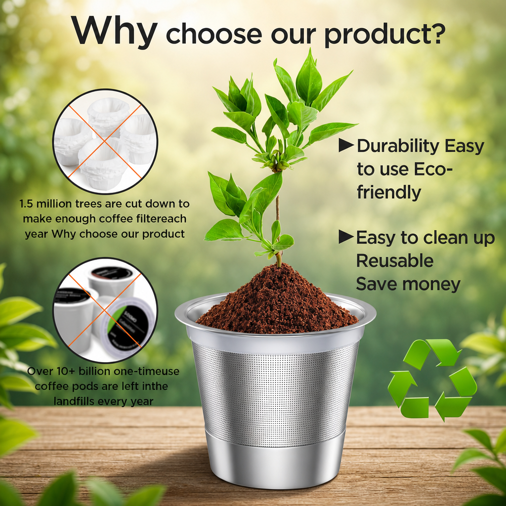 2 + 2 GRATIS VANDAAG | BrewPod™ - Herbruikbare Koffiecups