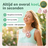 BreezeClip vleugelloze mini-ventilator, altijd en overal koel, 1+1 gratis