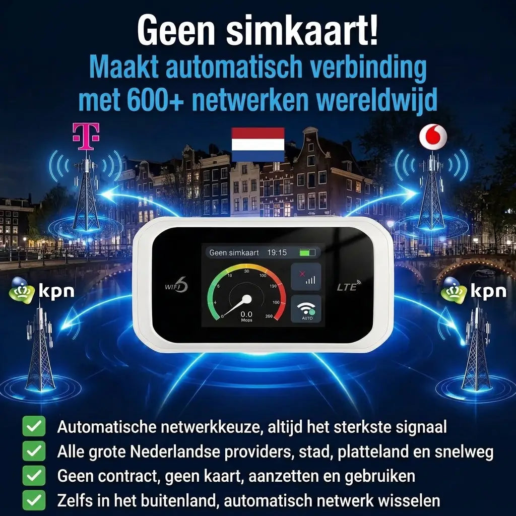 TIJDELIJK 50% KORTING | AetherNet™ – Draagbare WiFi-hotspot