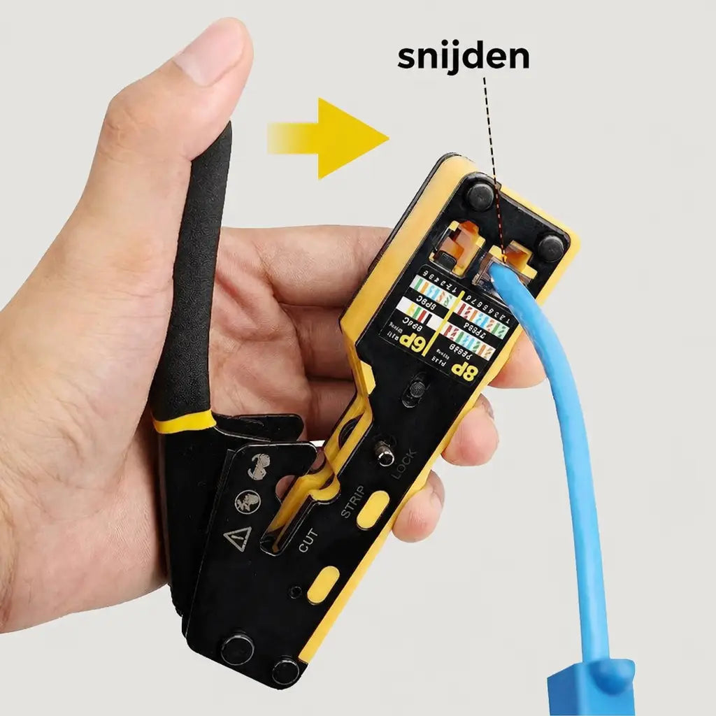 TIJDELIJK 50% KORTING | CableForge™ - Netwerkkabel Krimptang